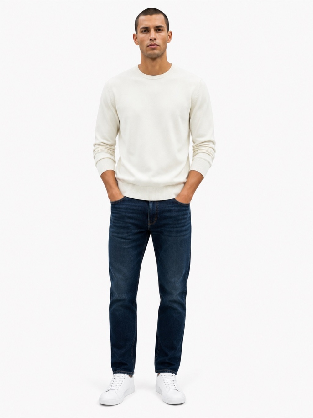Levi's 513 Men's Straight Fit Dark Blue Jeans